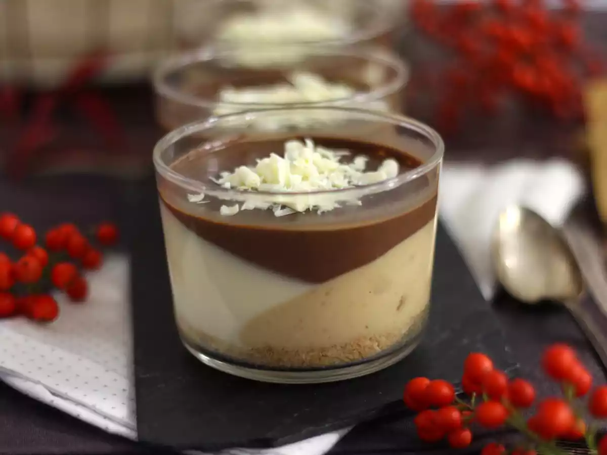 Copinhos de creme de chocolate com torrone: aprenda o truque do efeito triangular - foto 2
