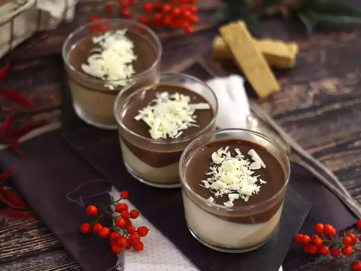 Copinhos de creme de chocolate com torrone: aprenda o truque do efeito triangular - foto 3