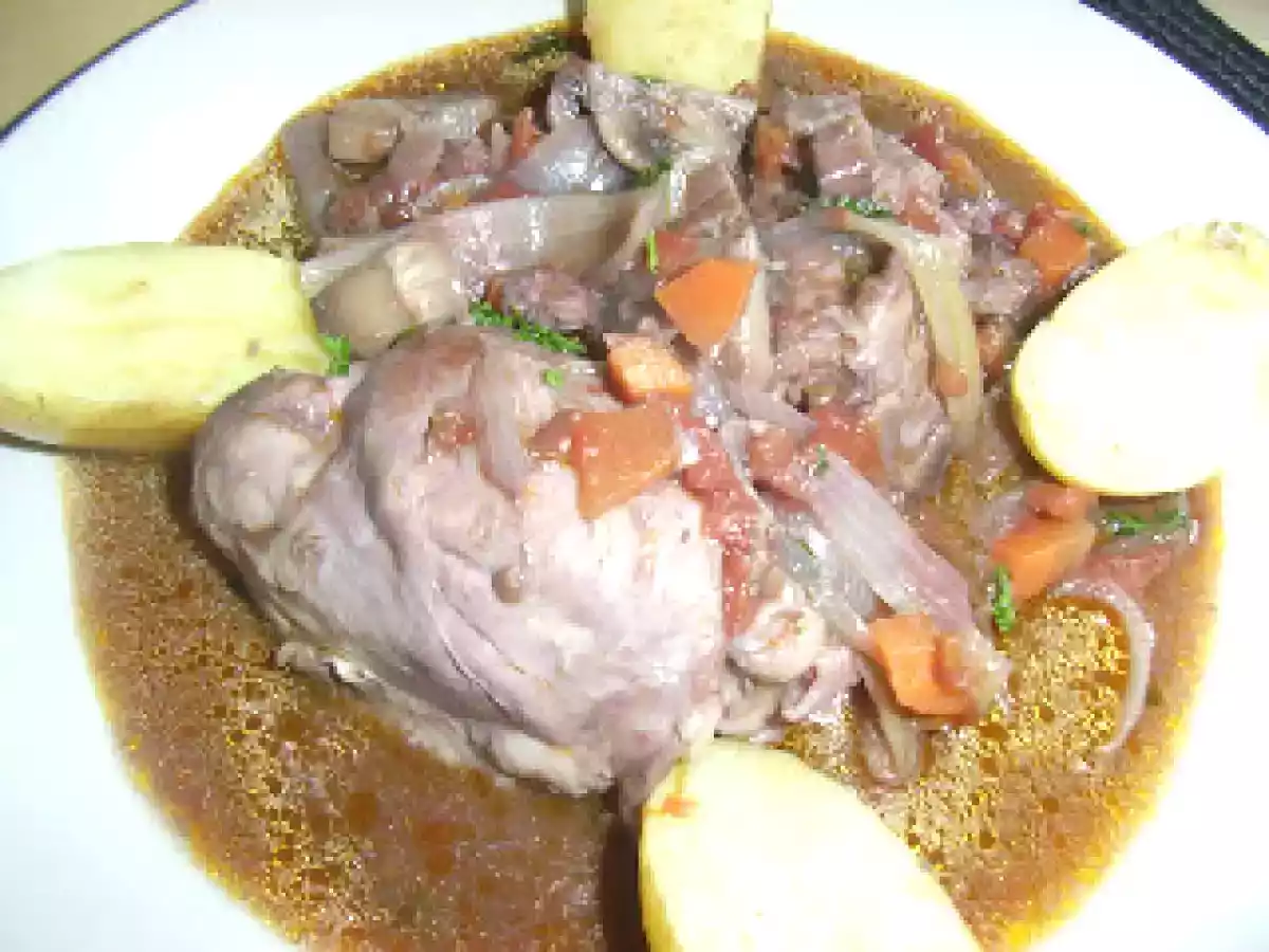 Coq au vin como Julia child
