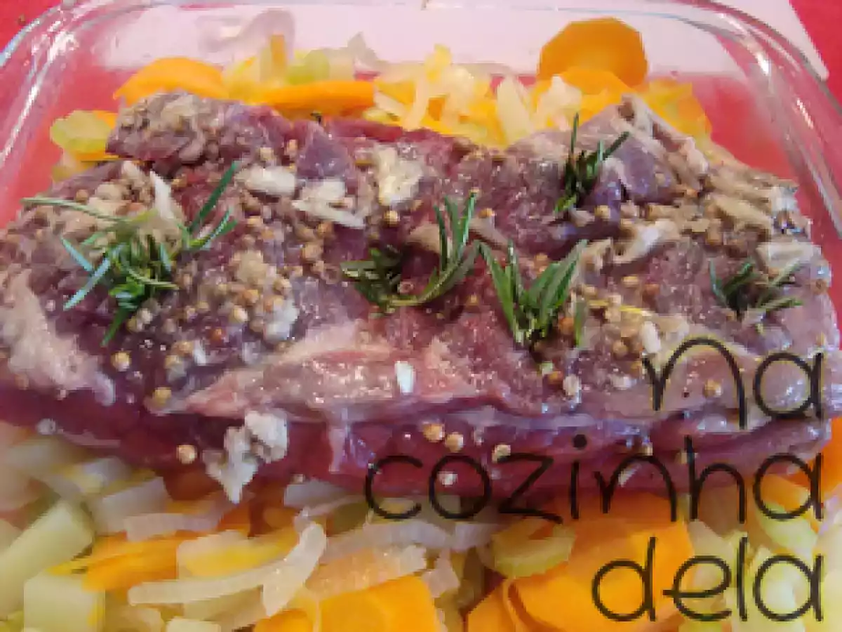 Costela bovina com mirepoix