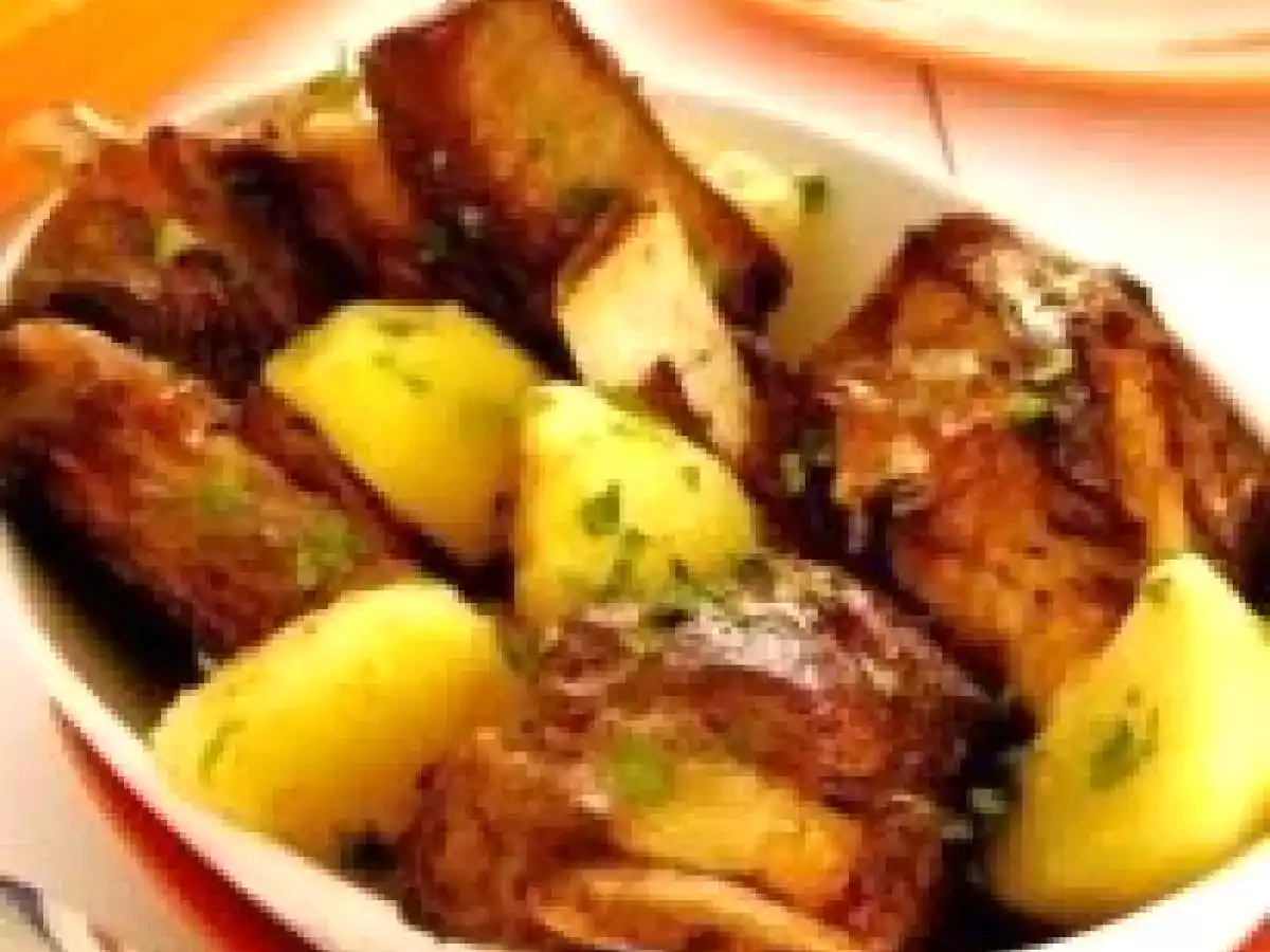 Costela de boi com batatas