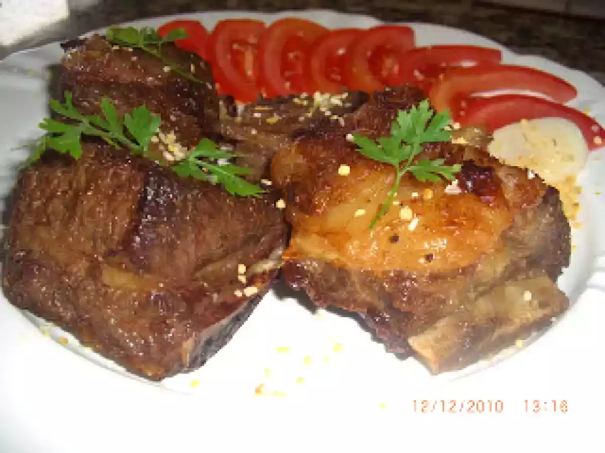 Costela de boi frita