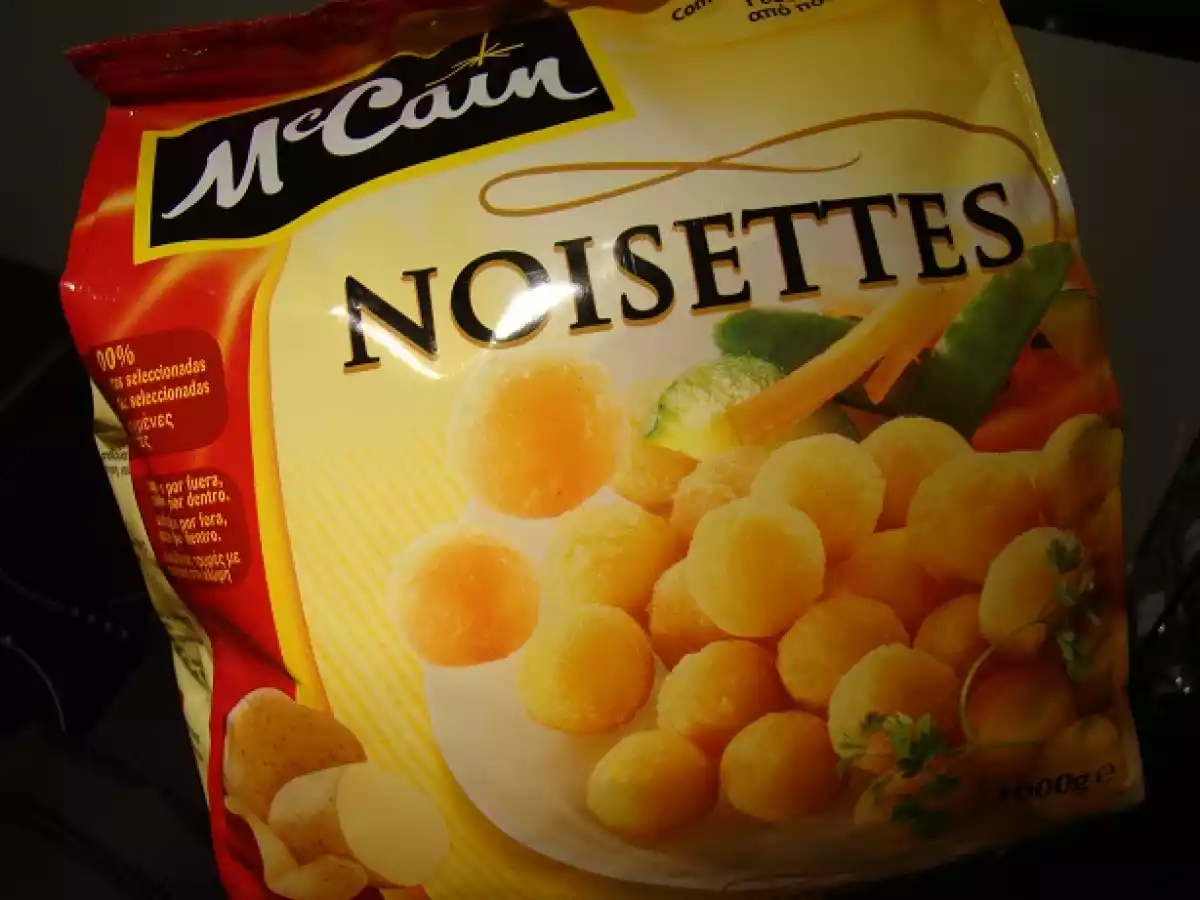 Costeleta com Cogumelos, Batatas Noisettes no Forno e Salada de Cenoura - foto 2