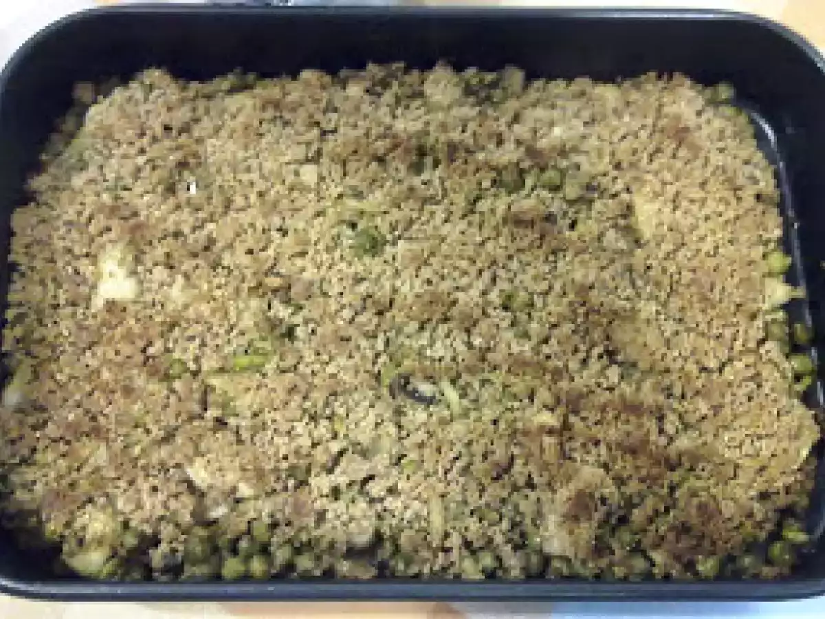 Costeleta de borrego com arroz no forno e legumes com crosta de broa - foto 3