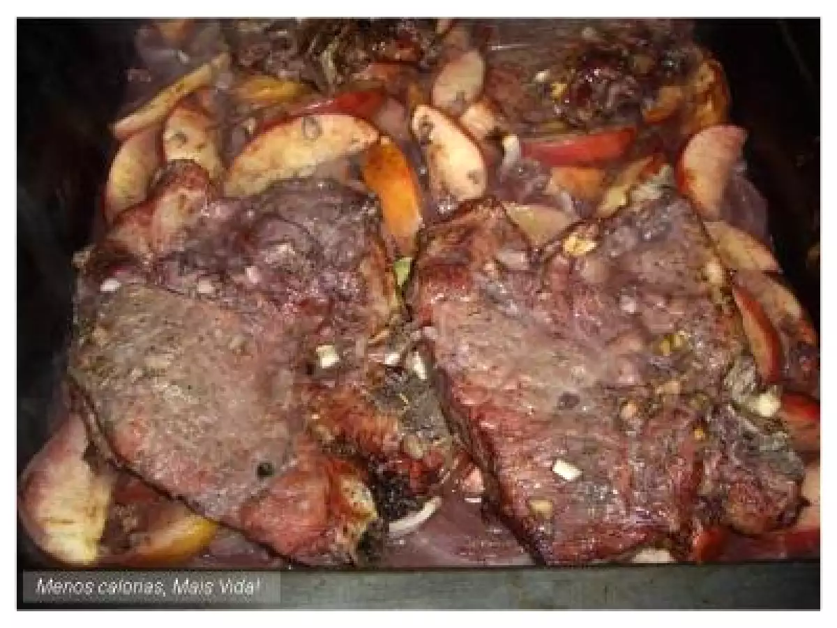 Costeletas Assadas com Maça e Canela - foto 2