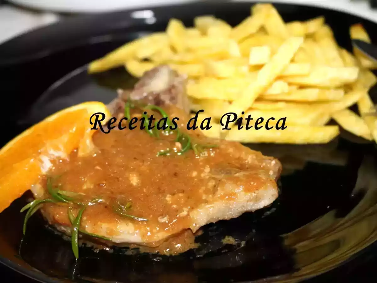 Costeletas de porco com molho de laranja e alecrim - foto 2