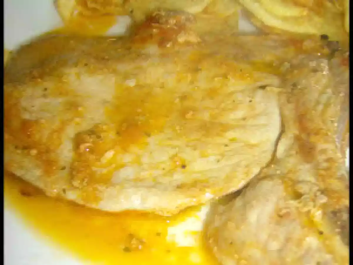 Costeletas de porco em molho de tomate e limão - foto 2