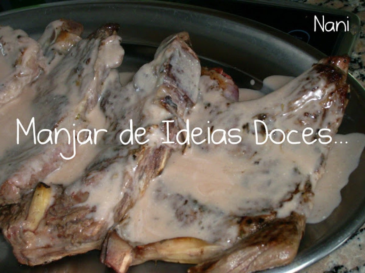 Costeletas de Vitela com Molho de Natas