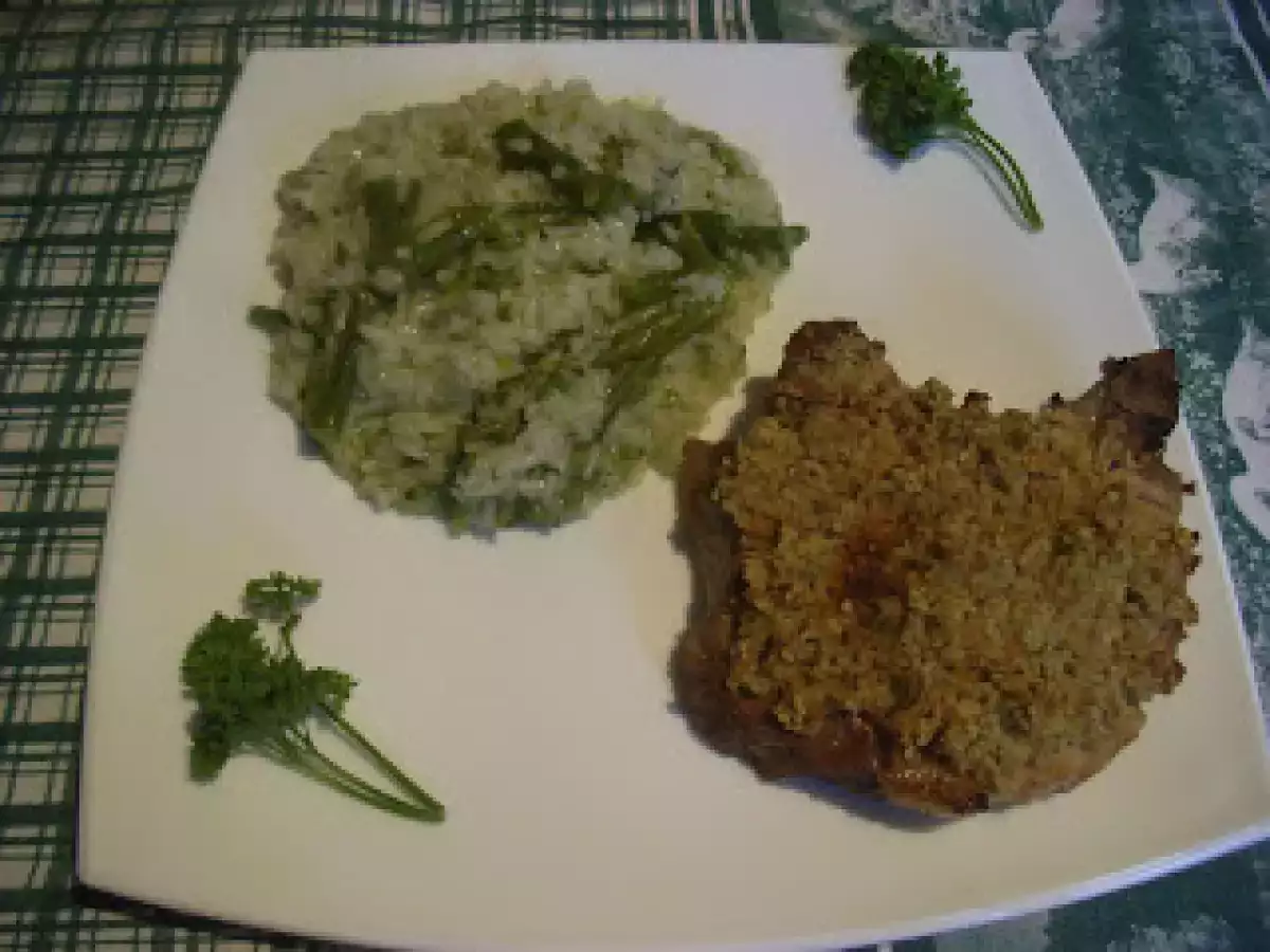 Costeletas grelhadas com arroz de brócolos... - foto 3