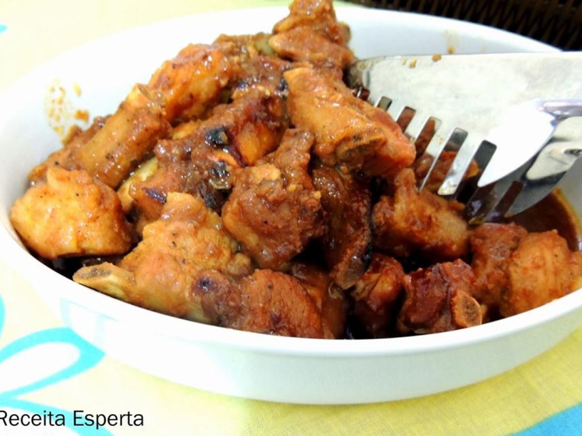 Costelinha de porco com laranja e mel