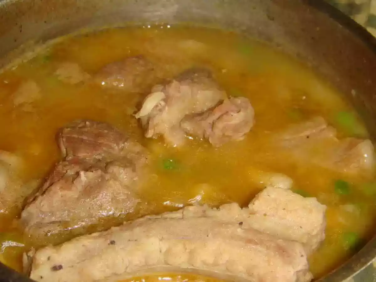Costelos de Porco com Ervilhas e Feijão Branco - foto 3