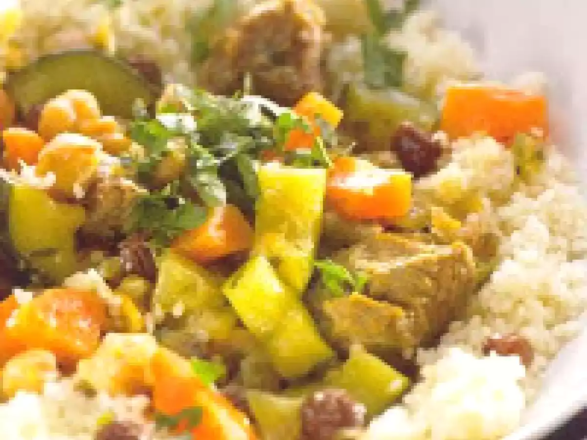 Couscous marroquinos com açafrão