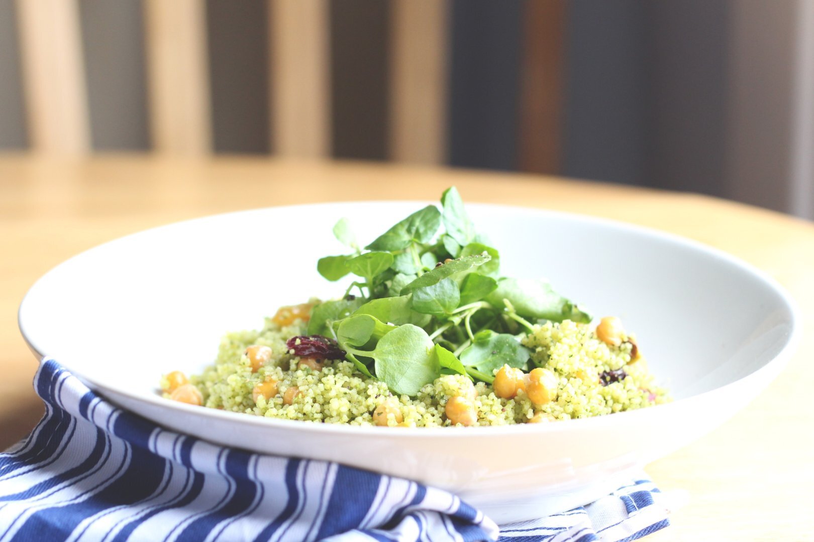 Couscous verde de agriao com pistache Receita Petitchef