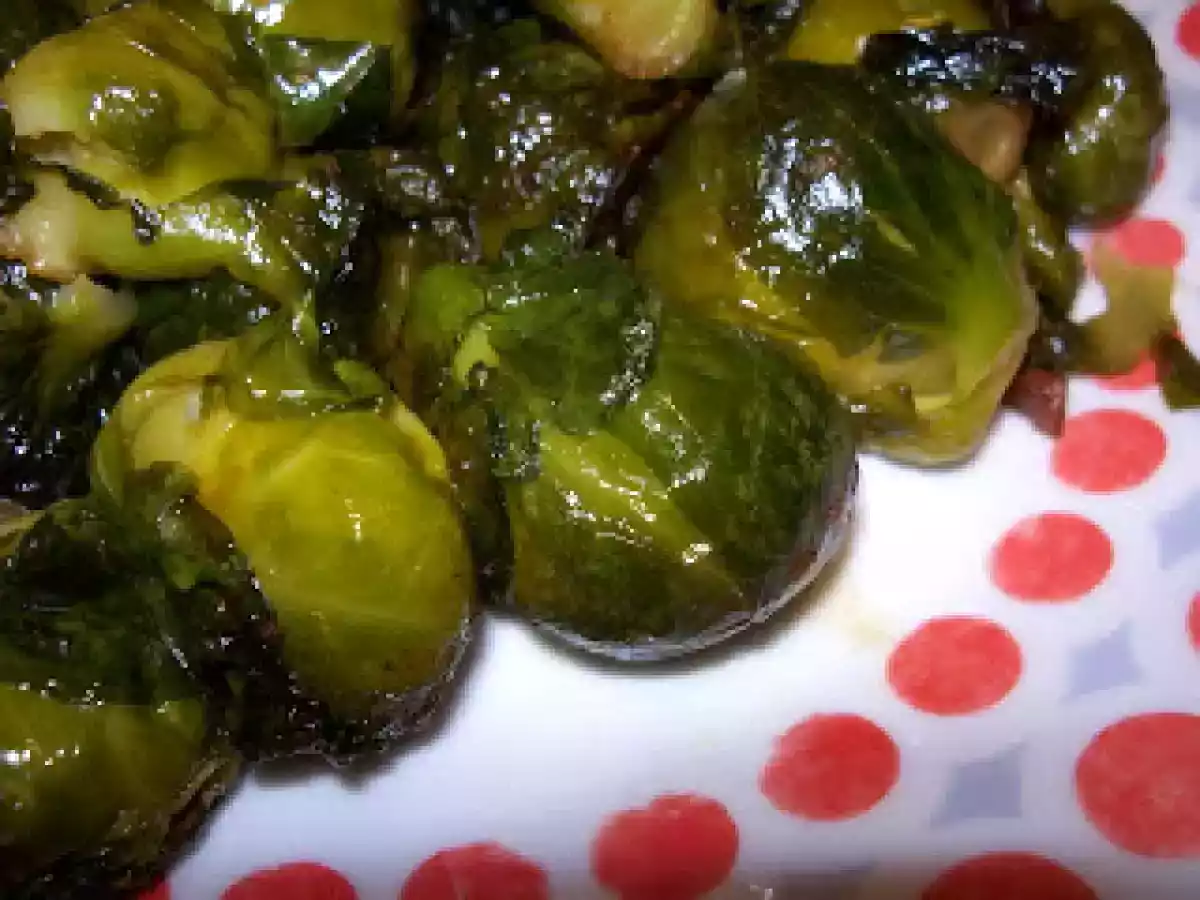 Couves de bruxelas salteadas com bacon