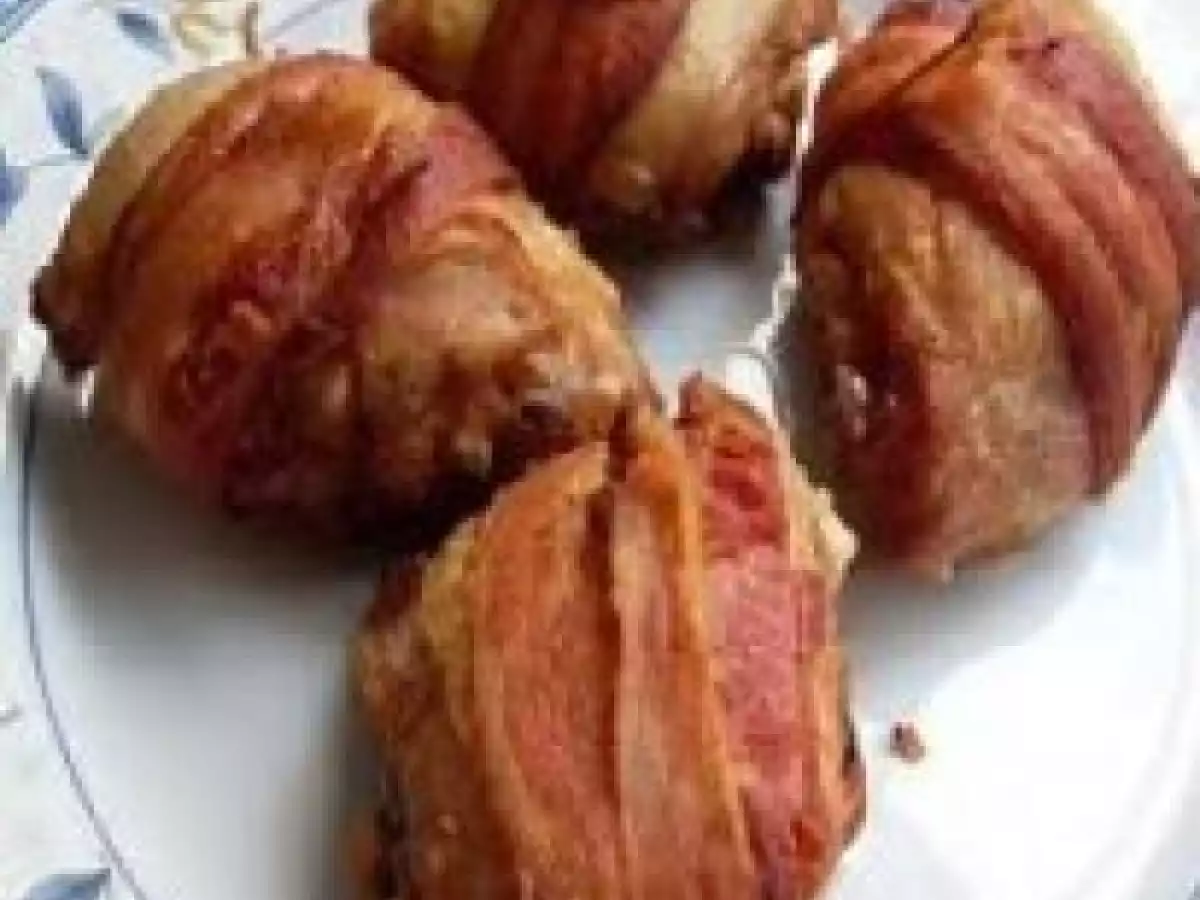 Coxa de frango com bacon