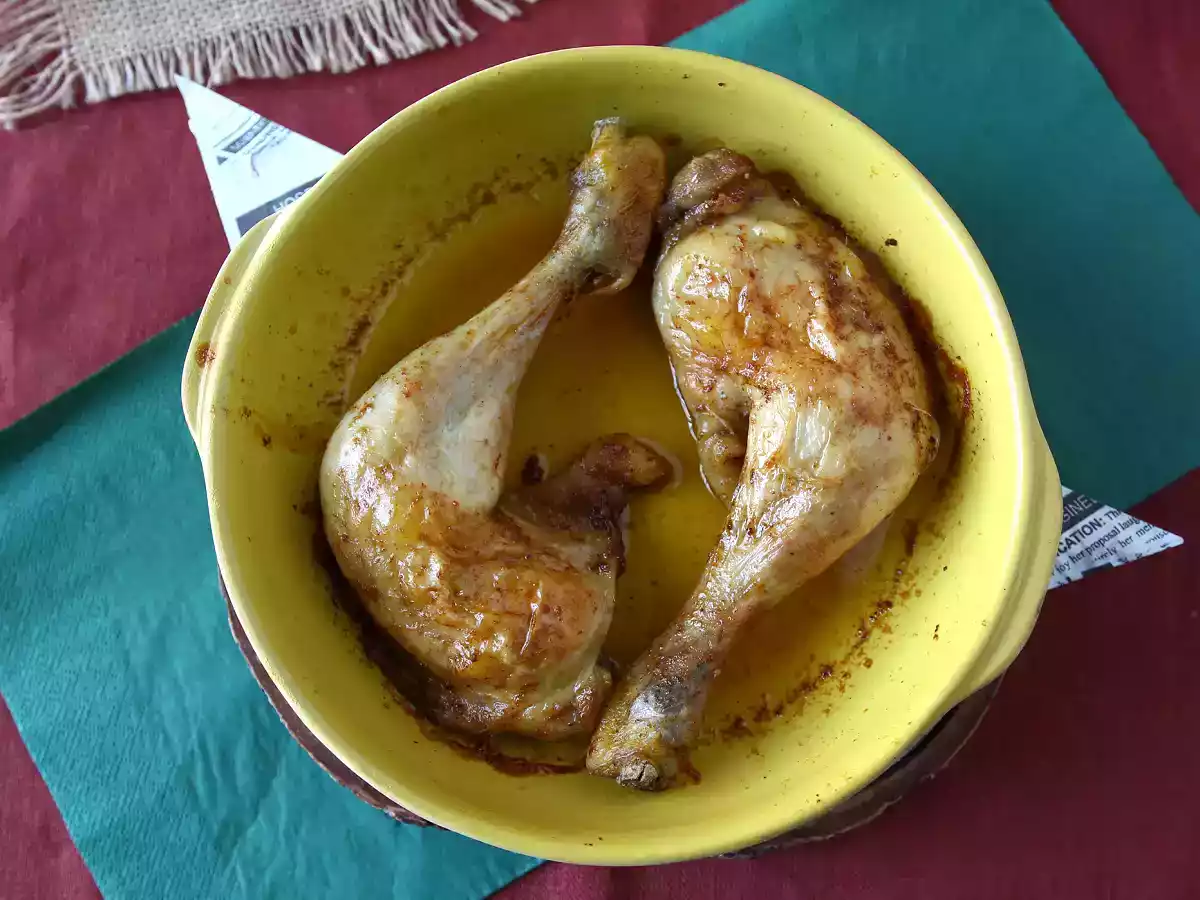 Coxa e sobrecoxa de frango assado no forno! - foto 2