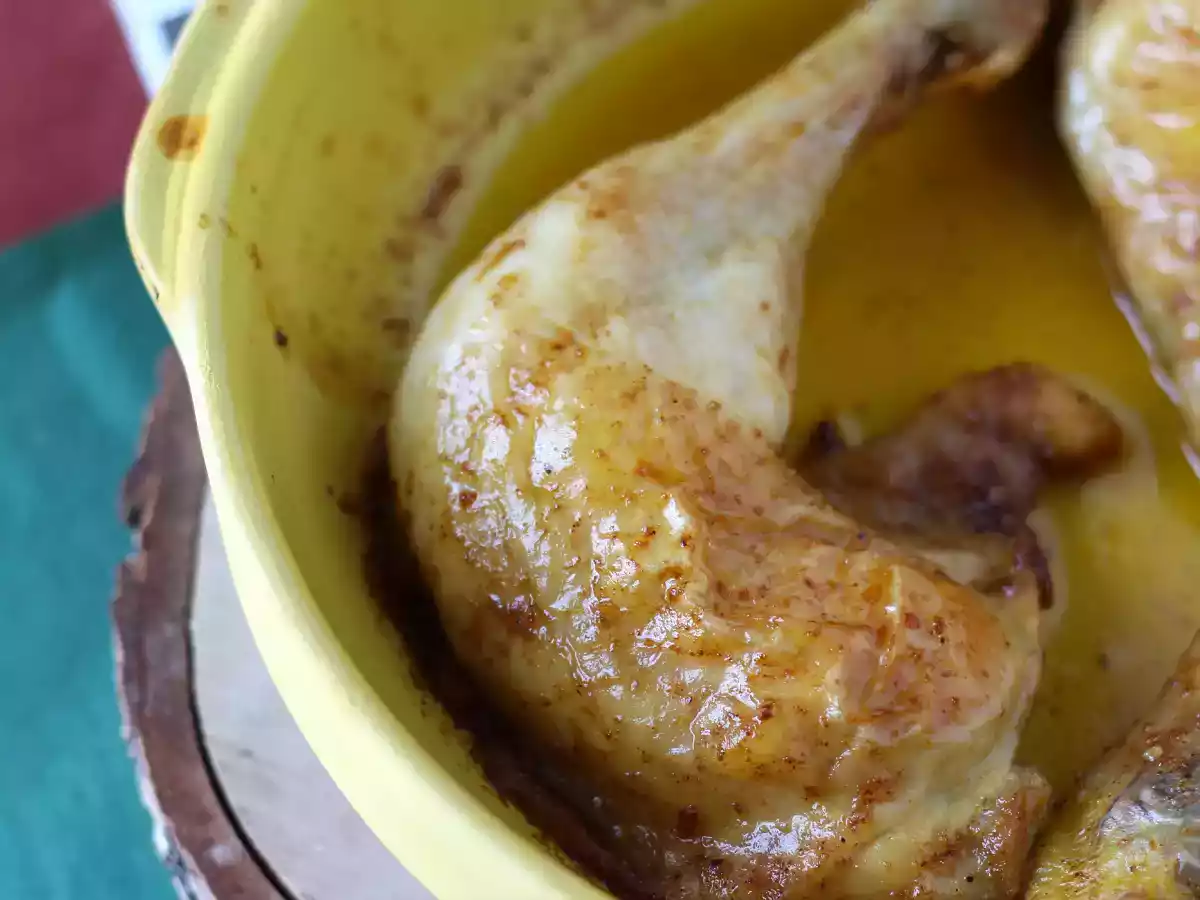 Coxa e sobrecoxa de frango assado no forno! - foto 3