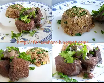 Coxão duro ao vinho tinto seco com tutu denorex