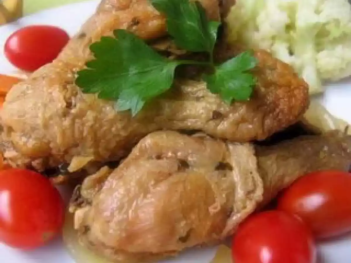 Coxas de frango de escabeche