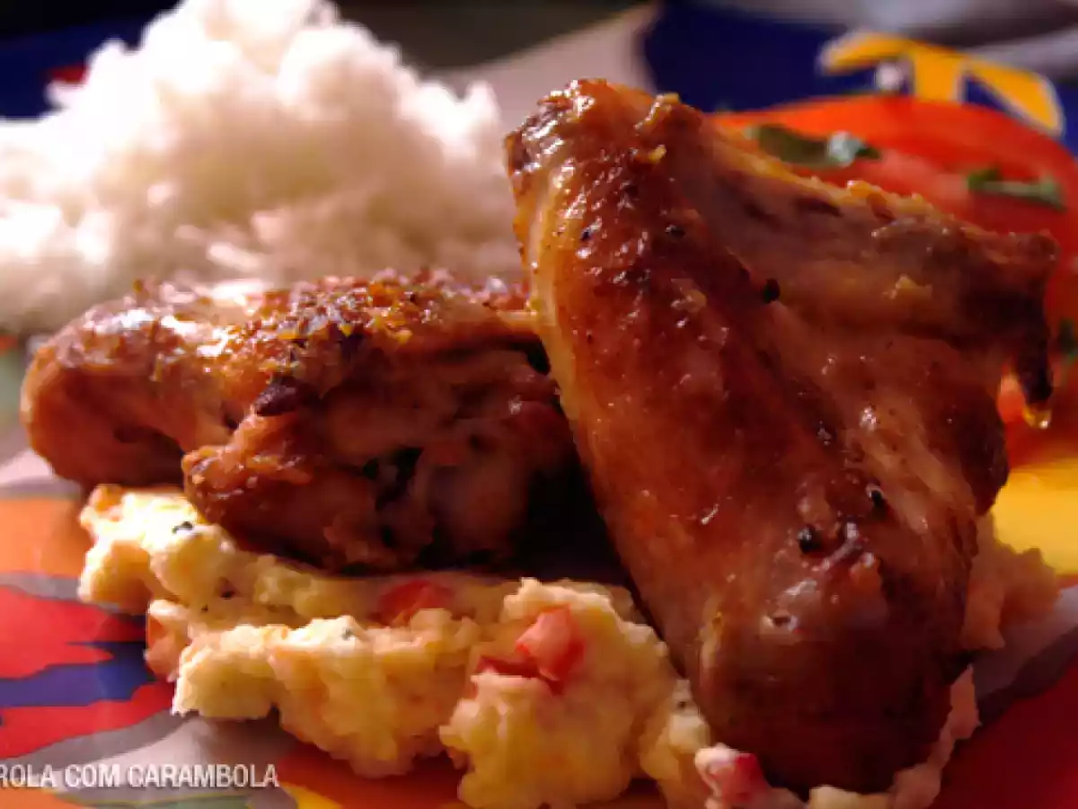 Coxinhas e Asinhas de frango assadas