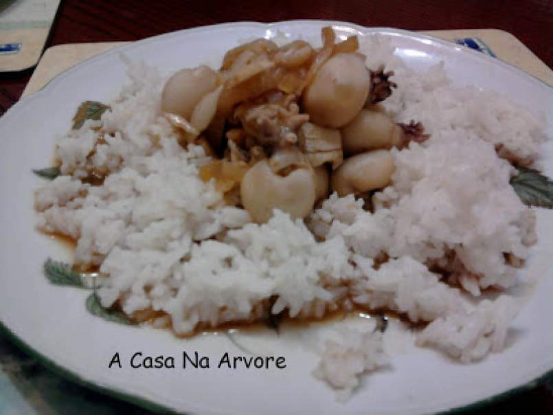 Cozinha Asiática - Choquinhos ao gengibre com arroz - foto 2