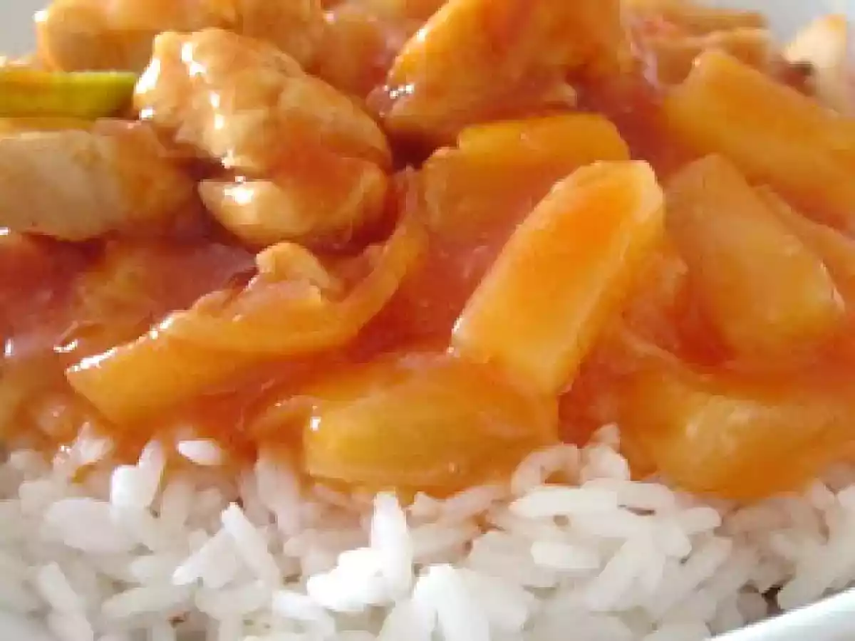 Cozinha Tailandesa - Frango Agridoce com Ananás
