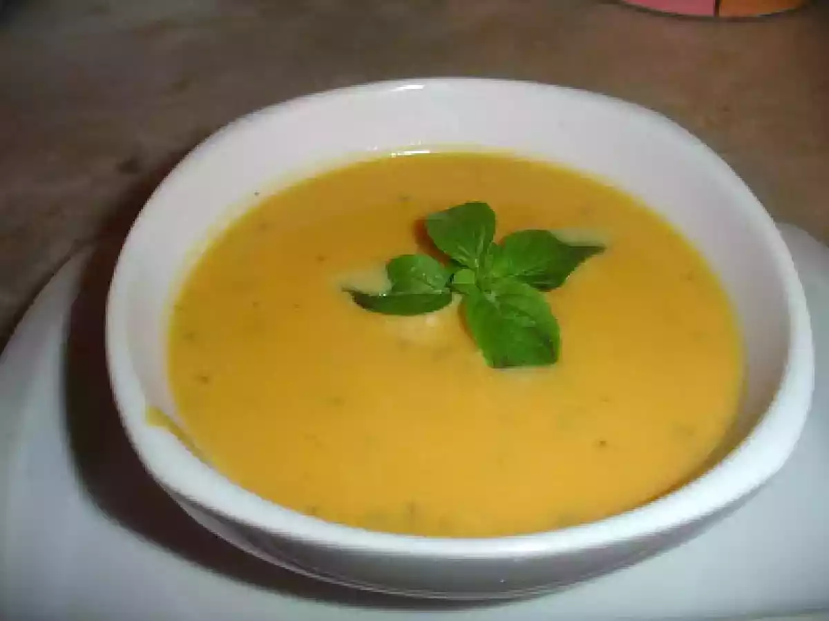Creme de abóbora c/ especiarias e requeijão (Descobrindo)