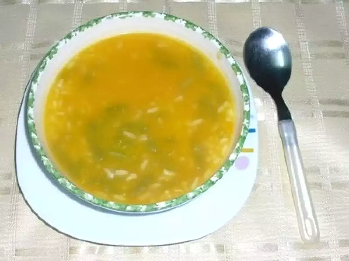 Creme de abóbora com feijão verde e arroz - foto 2
