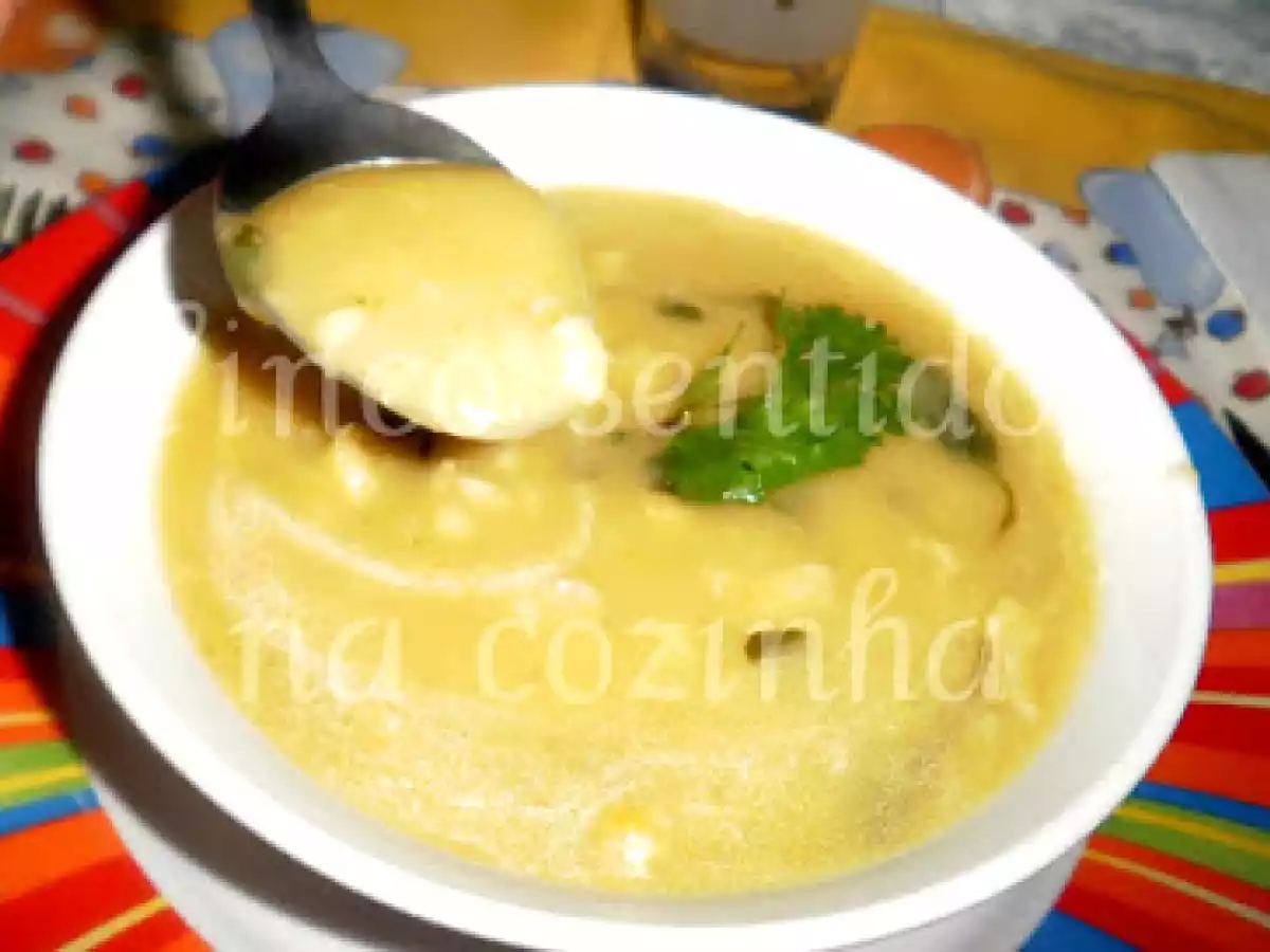 Creme de alho francês e courgette com peixe perfumado com coentros - foto 3