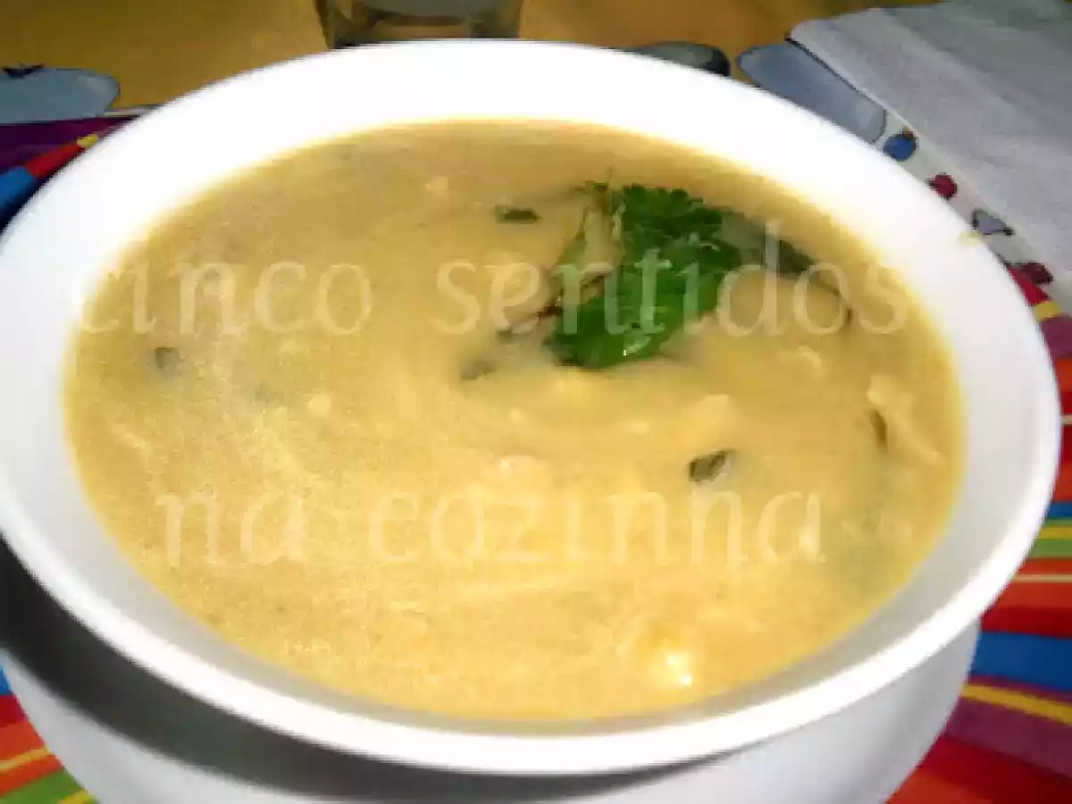 Creme de alho francês e courgette com peixe perfumado com coentros - foto 4