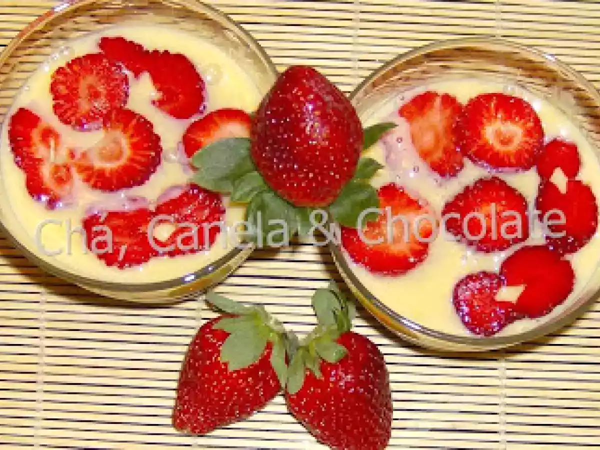 Creme de Baunilha e Morangos