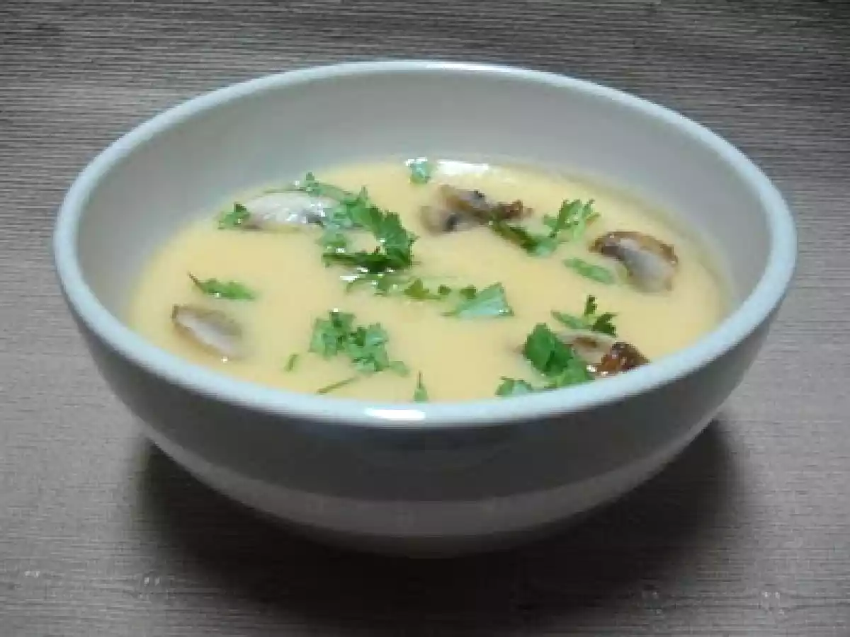 Creme de cogumelos frescos