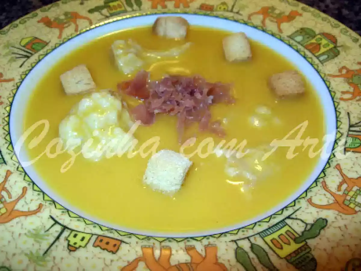 Creme de couve flor aromatizada com coentros - foto 2