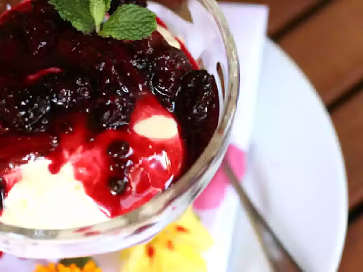 Creme de Limão Siciliano com Calda de Frutas Vermelhas e Vinho Branco - foto 2