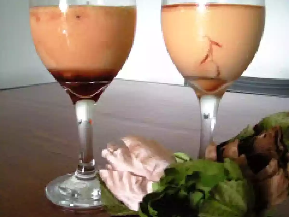 Creme de Papaia com Licor de Cassis