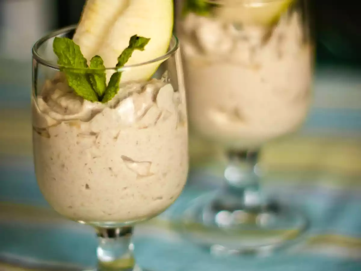 Creme de Pêra com Tofu e Mel