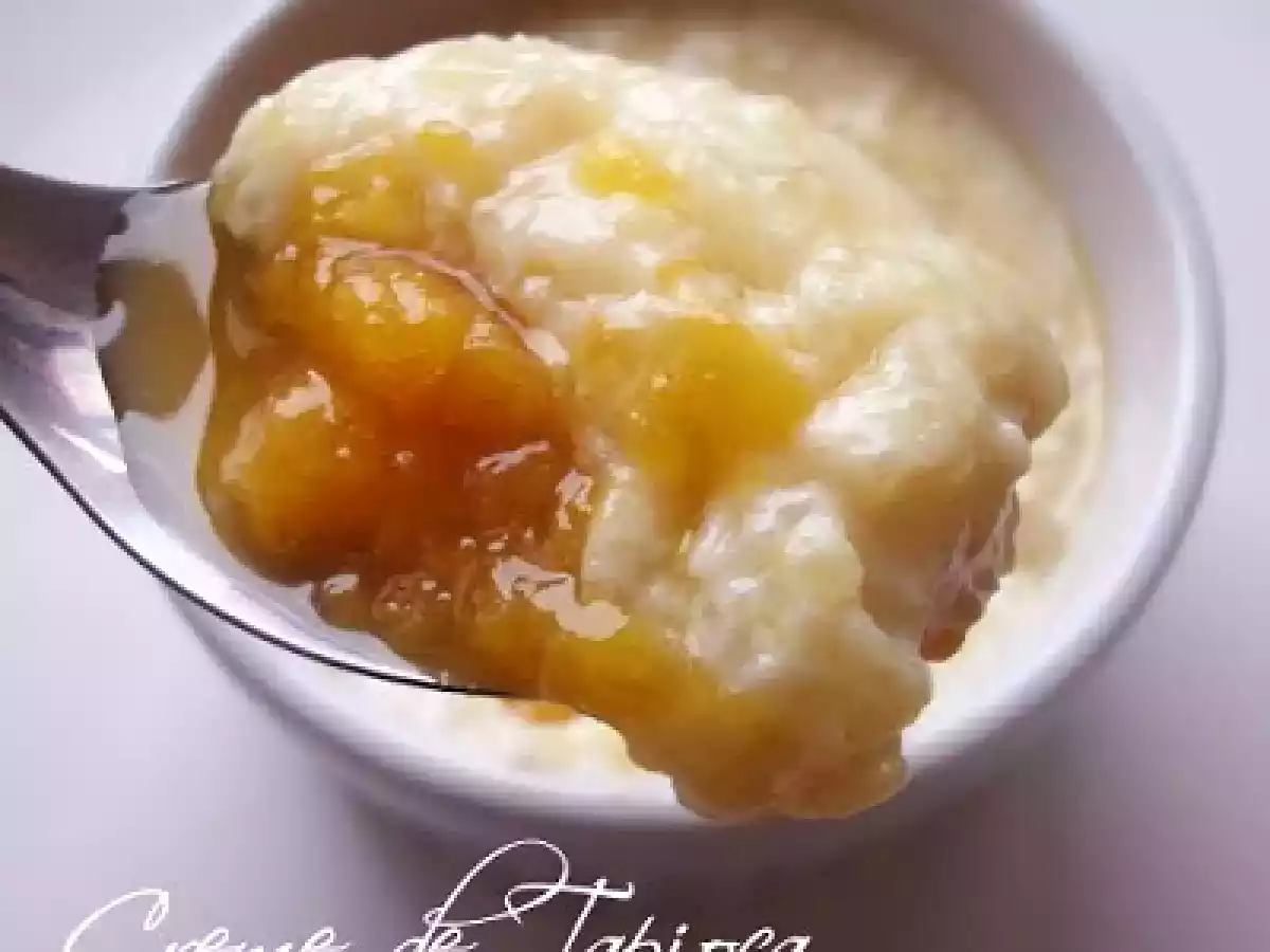 Creme de Tapioca com Coulis de Pêssegos Frescos - foto 2