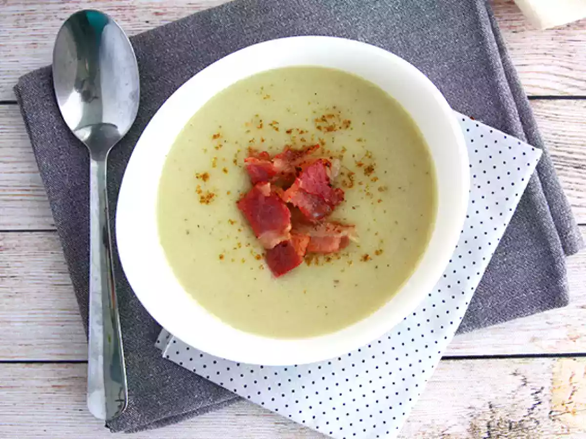 Creme de topinambo, batata e bacon - foto 2