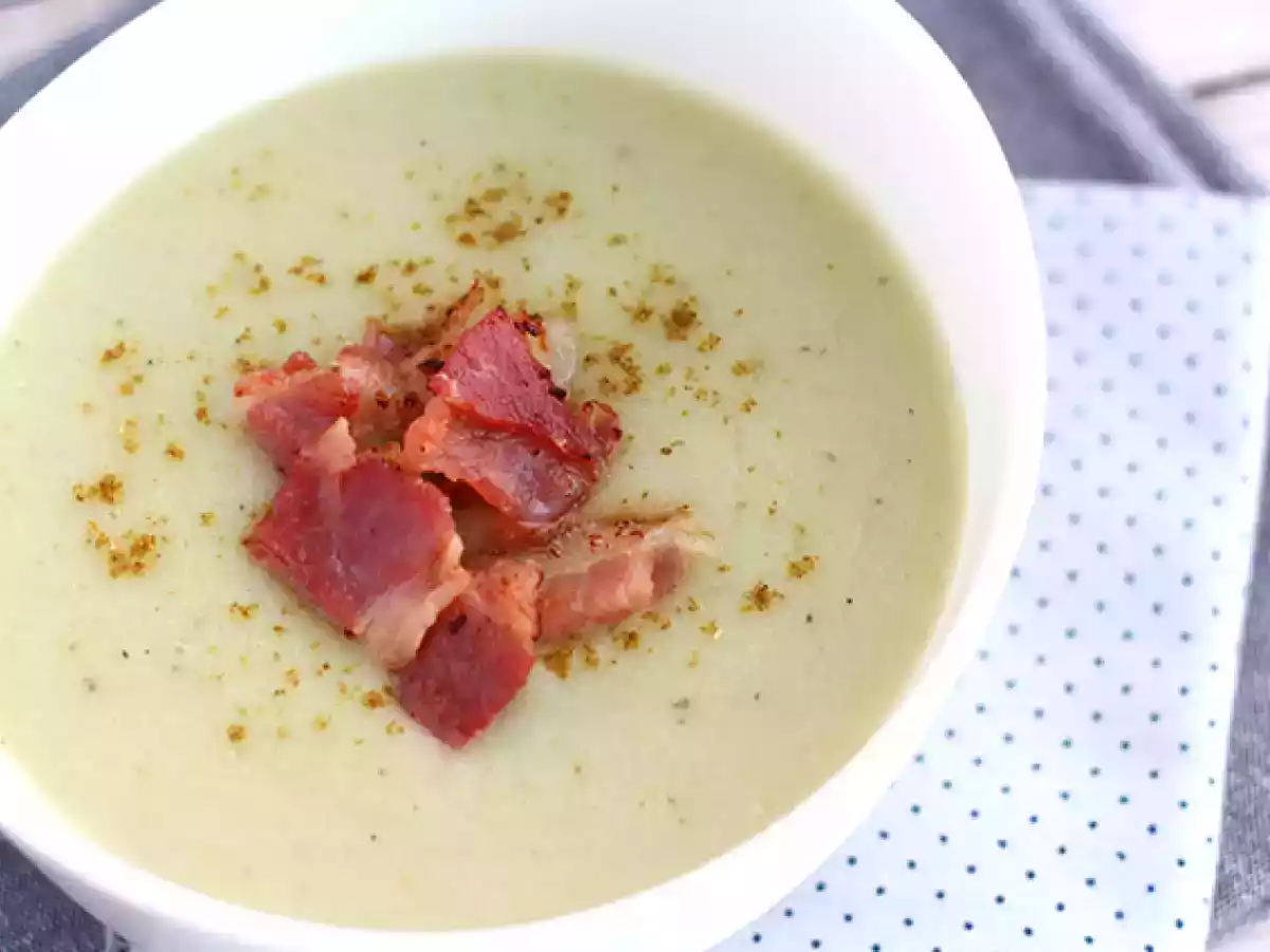 Creme de topinambo, batata e bacon - foto 3