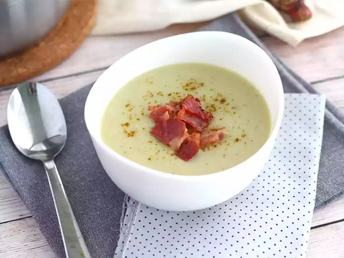 Creme de topinambo, batata e bacon - foto 4