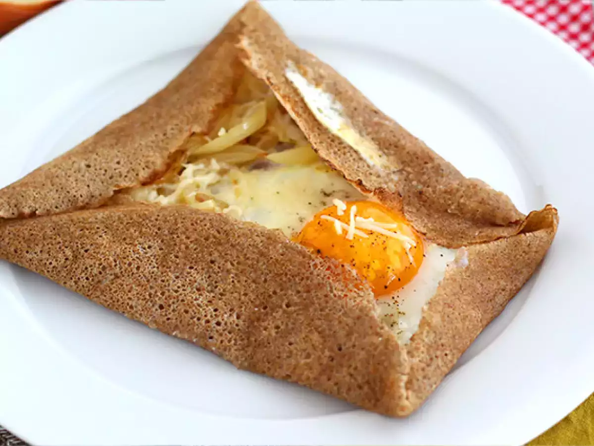 Crepe salgado (com fiambre/presunto, queijo e ovo) - foto 4