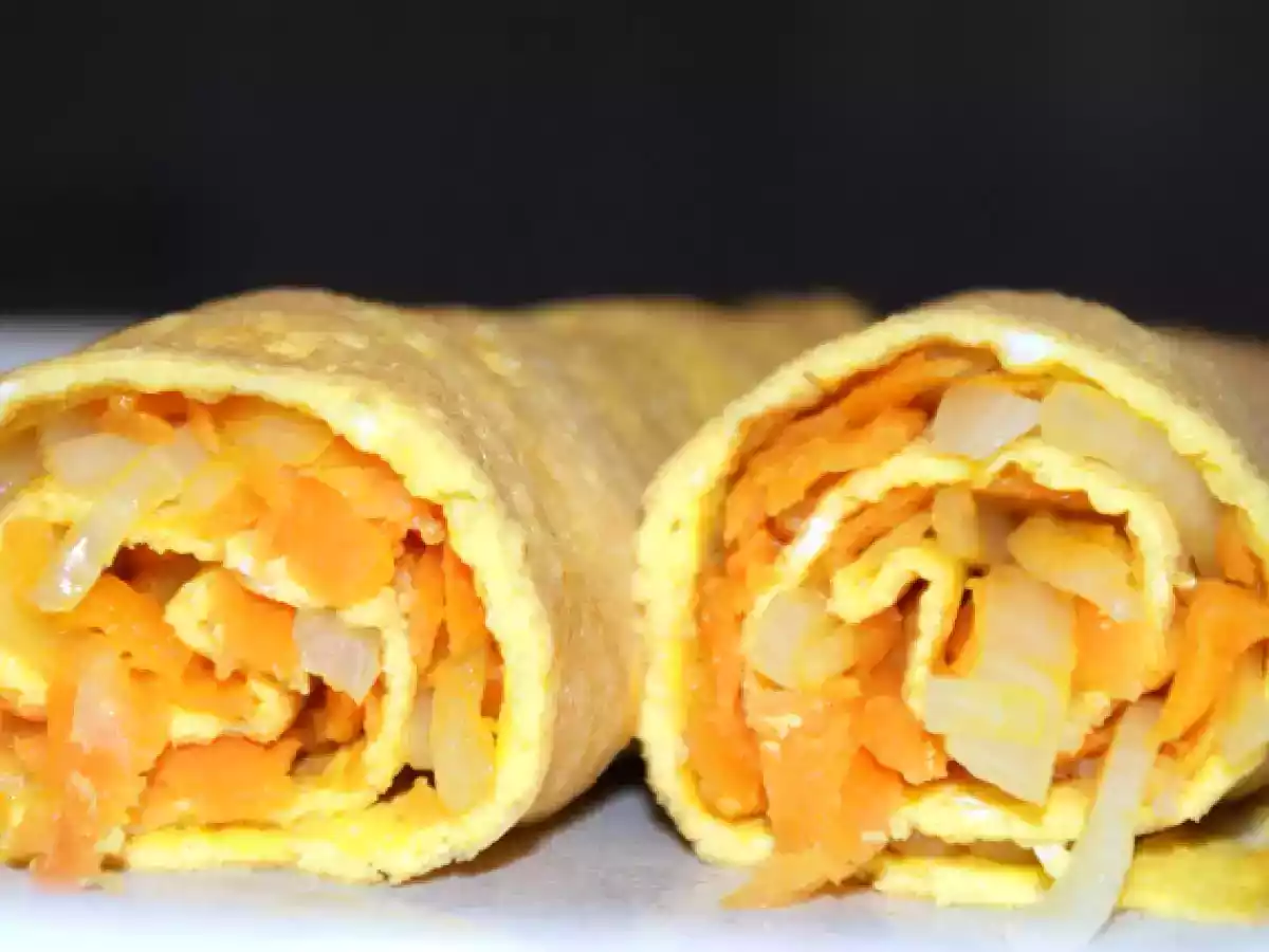 Crepes com vegetais