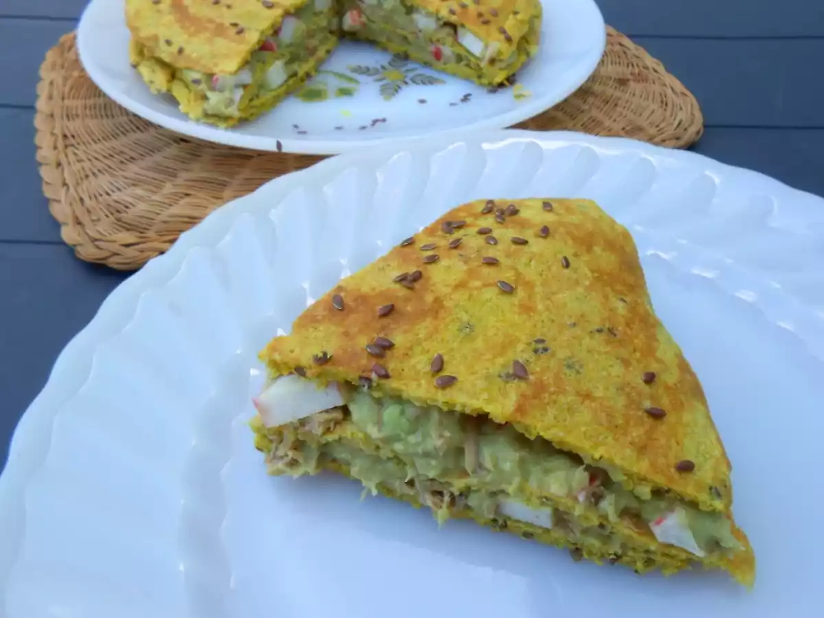 Crepes de aveia com abacate, atum e delícias do mar - foto 3