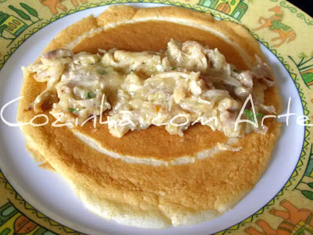 Crepes de frango envolvidos em béchamel - foto 4