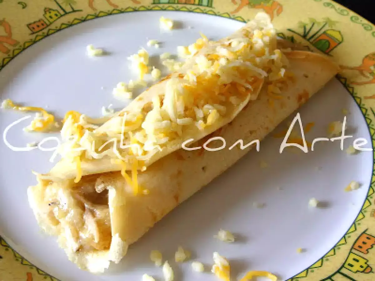 Crepes de frango envolvidos em béchamel - foto 5