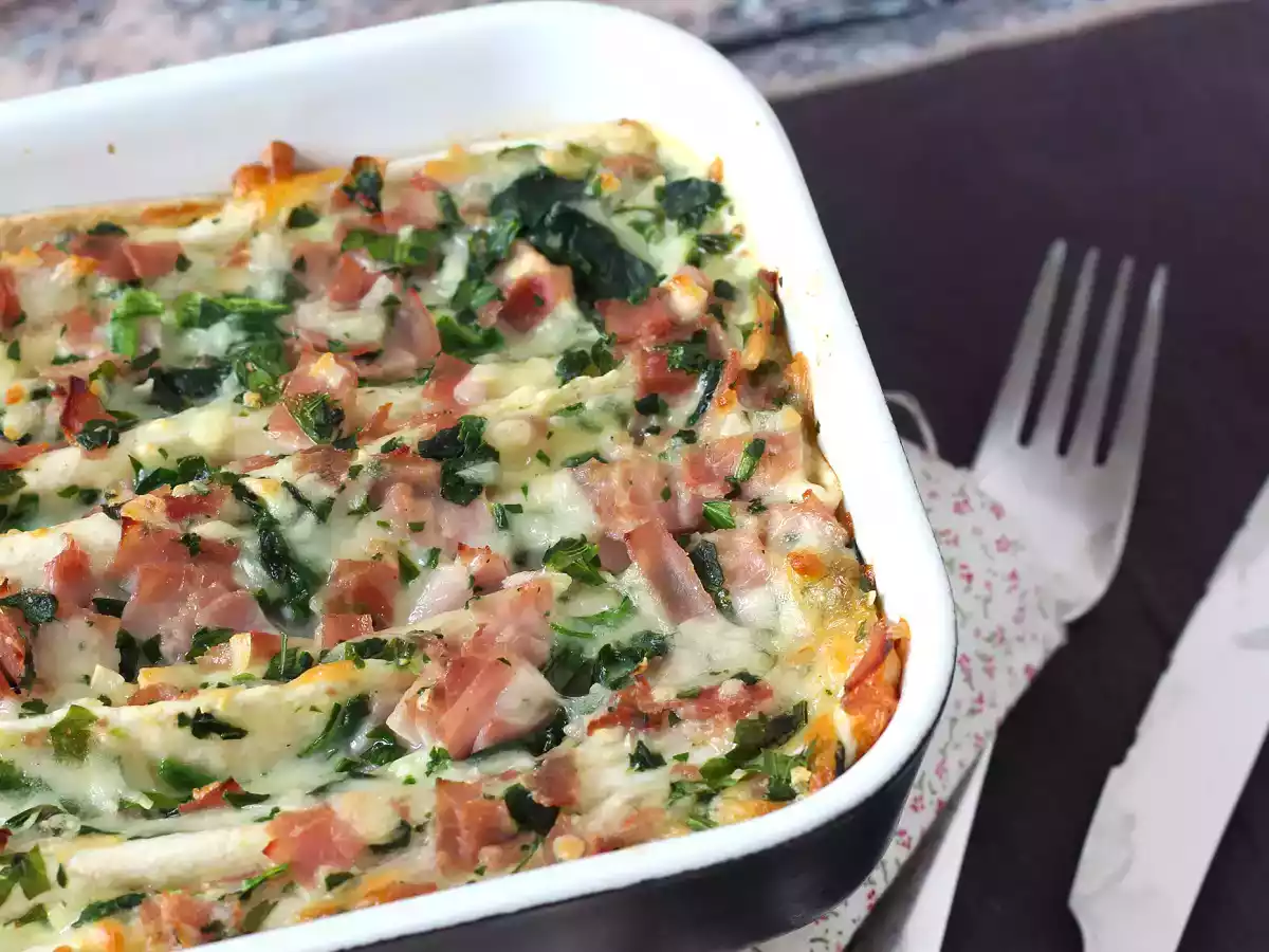 Crinkle cake de tortilhas, recheado com presunto, espinafre e mussarela - foto 9