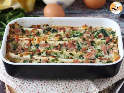 Crinkle cake de tortilhas, recheado com presunto, espinafre e mussarela - foto 7