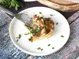 Crinkle cake de tortilhas, recheado com presunto, espinafre e mussarela, foto 1