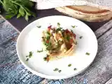 Crinkle cake de tortilhas, recheado com presunto, espinafre e mussarela, foto 3