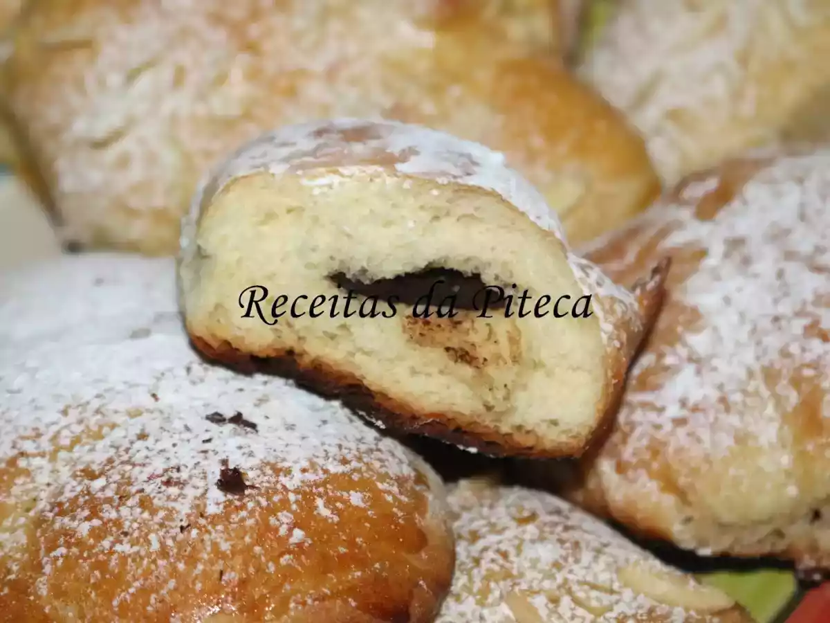 Croissants com doce de ovos e com chocolate - foto 2